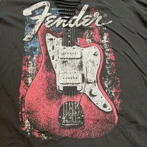 Fender Distressed Short Sleeve Graphic TShirt Size 3XL
